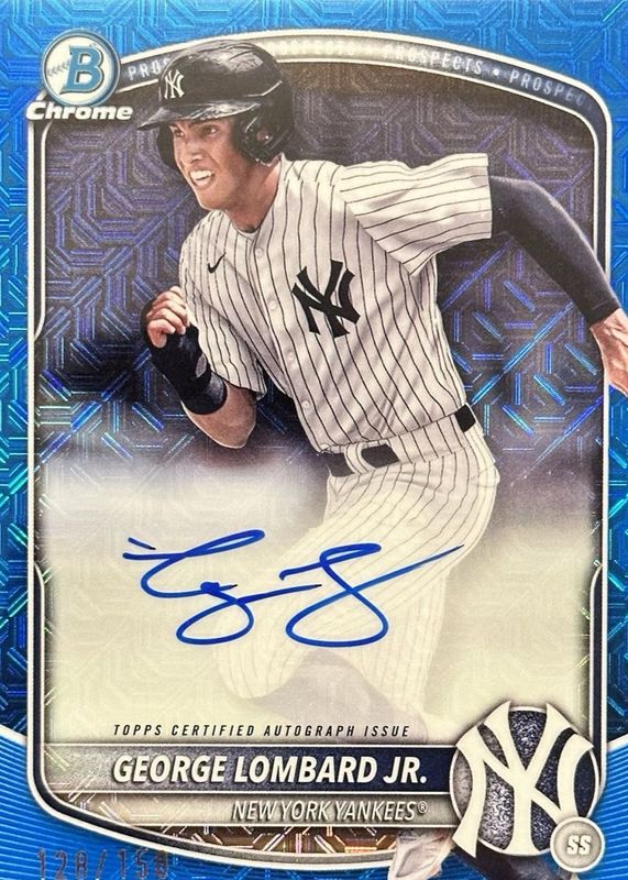 2025 Bowman Mega Box #BMA-GL Chrome Prospect Auto - Blue Refractor /150
