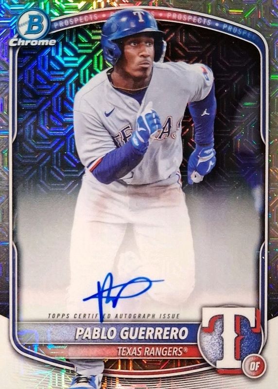 2025 Bowman Mega Box #BMA-PG Chrome Prospect Auto