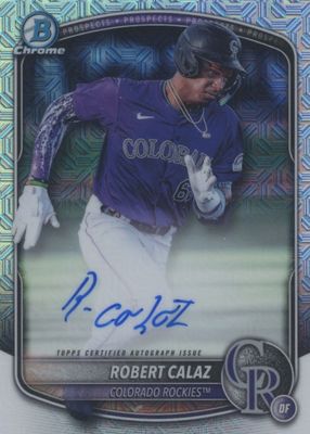 2025 Bowman Mega Box #BMA-RC Chrome Prospect Auto