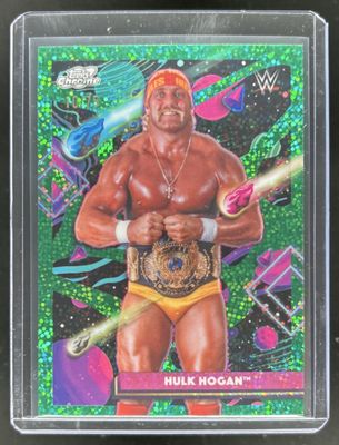 2026 Topps Cosmic Chrome WWE #25 Green Space Dust Refractor /75
