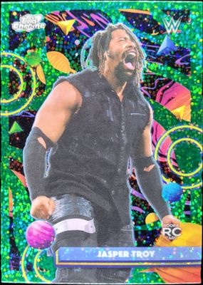 2026 Topps Cosmic Chrome WWE #108 Green Space Dust Refractor /75