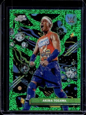 2026 Topps Cosmic Chrome WWE #147 Green Space Dust Refractor /75