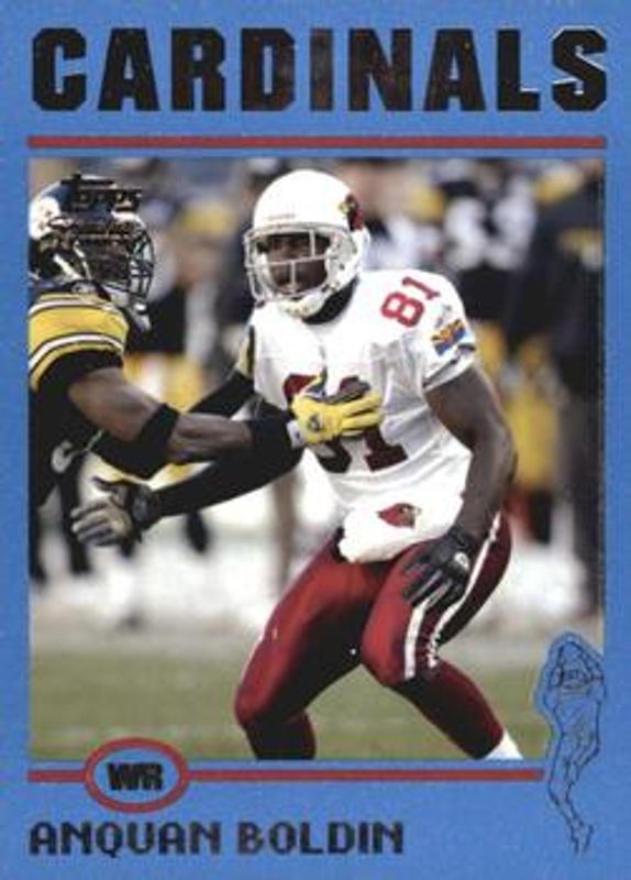 Anquan Boldin 2004 Topps Signature #16 Blue /50 RAW