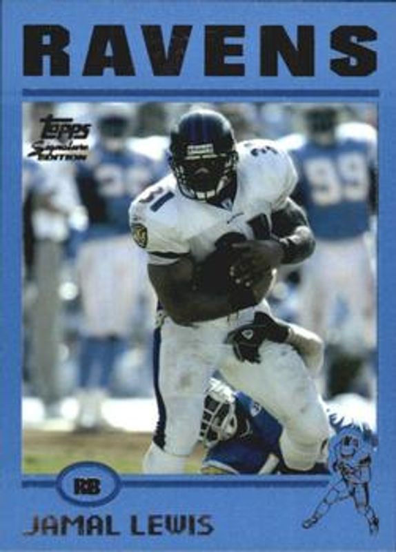 Jamal Lewis 2004 Topps Signature #20 Blue /50 RAW
