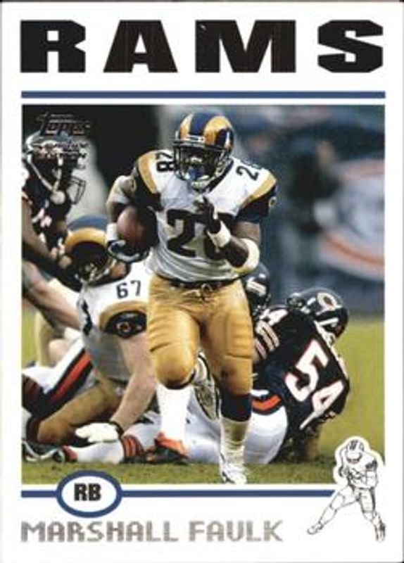 Marshall Faulk 2004 Topps Signature #44 Base /499 RAW