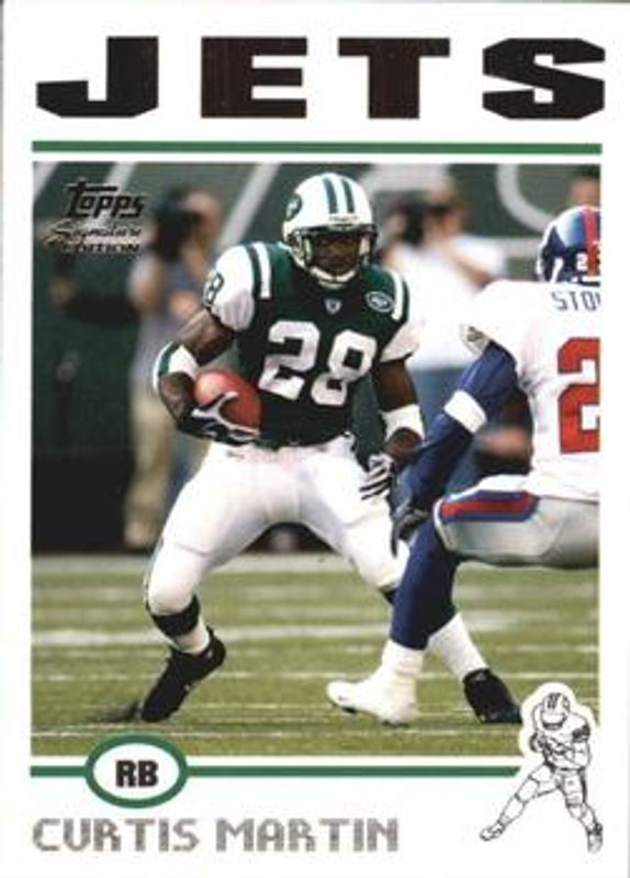 Curtis Martin 2004 Topps Signature #17 Base /499 RAW