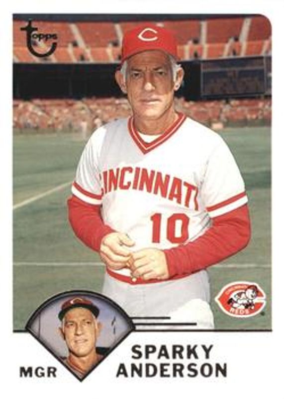 Sparky Anderson 2003 Topps Retired Signature Edition #99 Base RAW