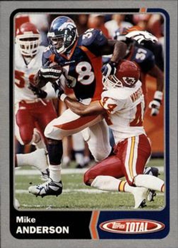 Mike Anderson 2003 Topps Total #106 Silver RAW