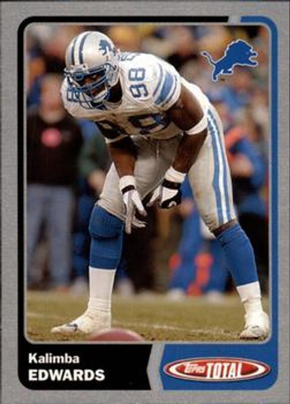 Kalimba Edwards 2003 Topps Total #203 Silver RAW
