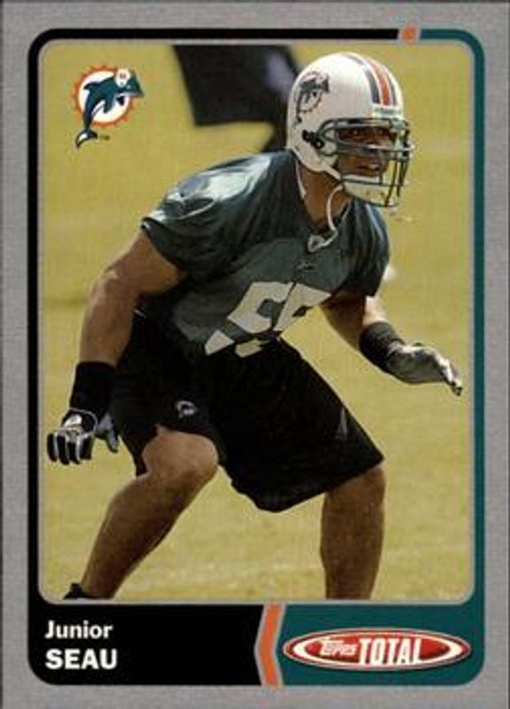 Junior Seau 2003 Topps Total #218 Silver RAW
