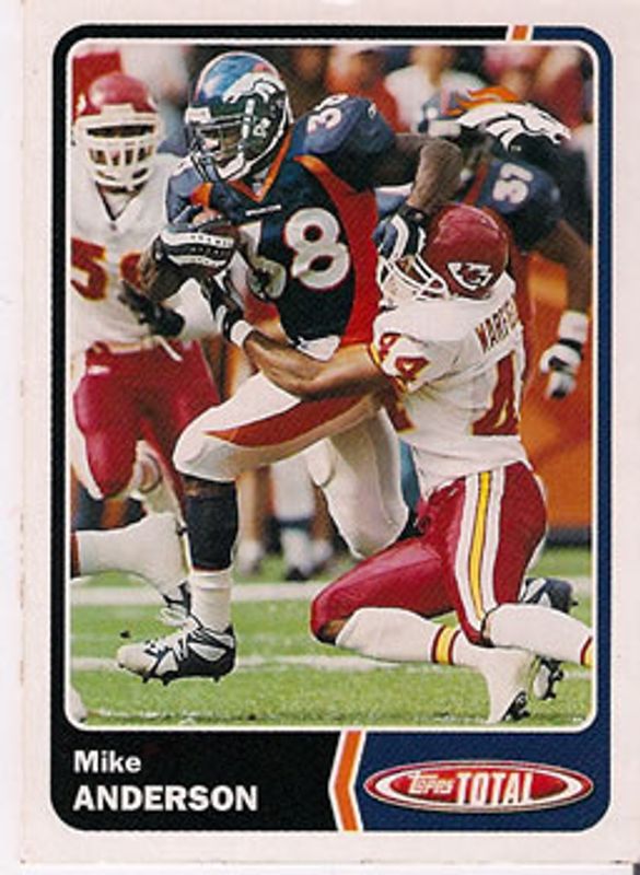 Mike Anderson 2003 Topps Total #106 Base RAW