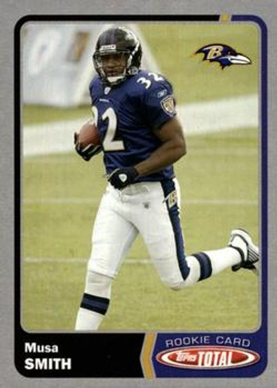 Musa Smith 2003 Topps Total #519 Silver Rookie RAW