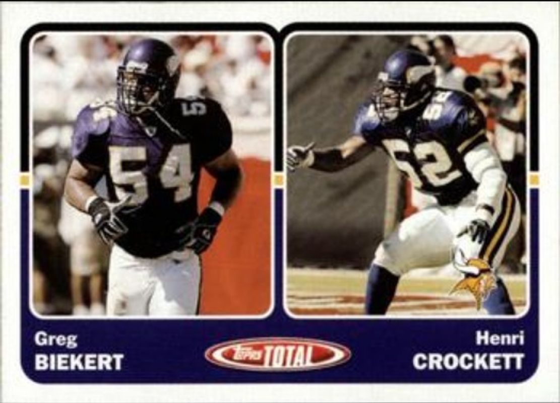 Greg Biekert 2003 Topps Total #404 Base RAW