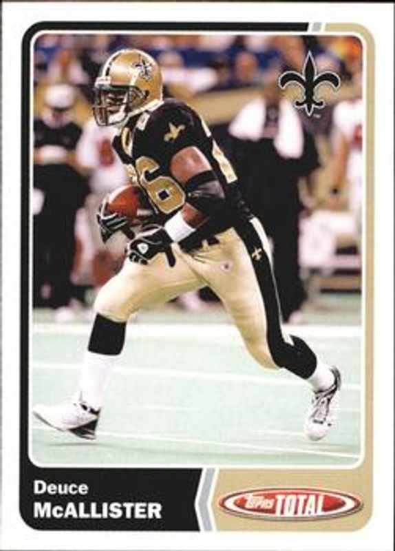 Deuce McAllister 2003 Topps Total #TC20 Team Checklist RAW
