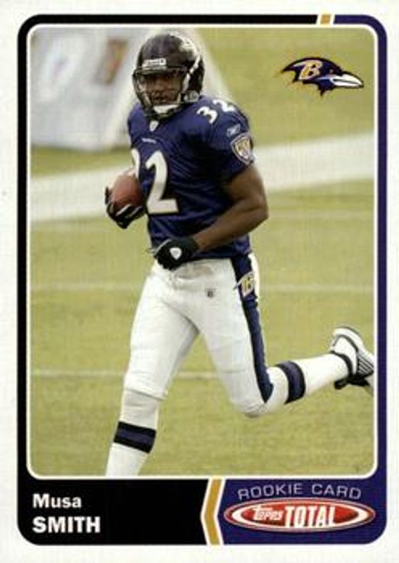 Musa Smith 2003 Topps Total #519 Base Rookie RAW