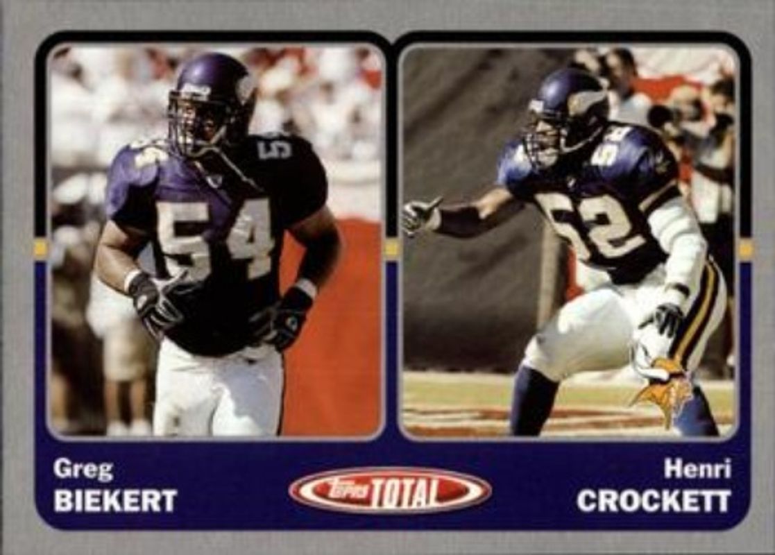 Greg Biekert 2003 Topps Total #404 Silver RAW