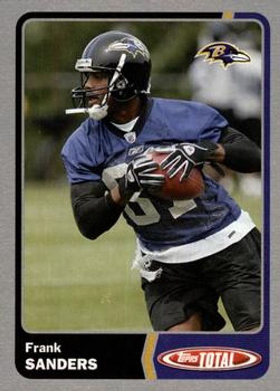 Frank Sanders 2003 Topps Total #96 Silver RAW