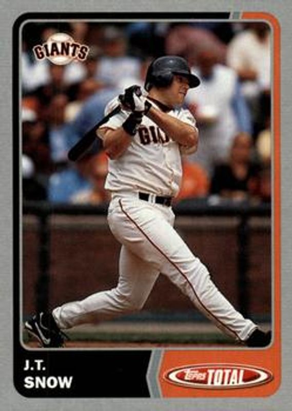 JT Snow 2003 Topps Total #590 Silver RAW