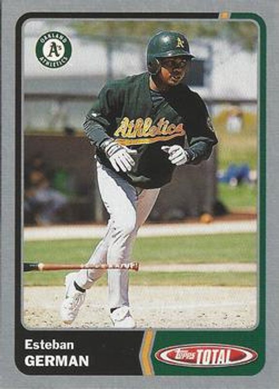 Esteban German 2003 Topps Total #563 Silver RAW