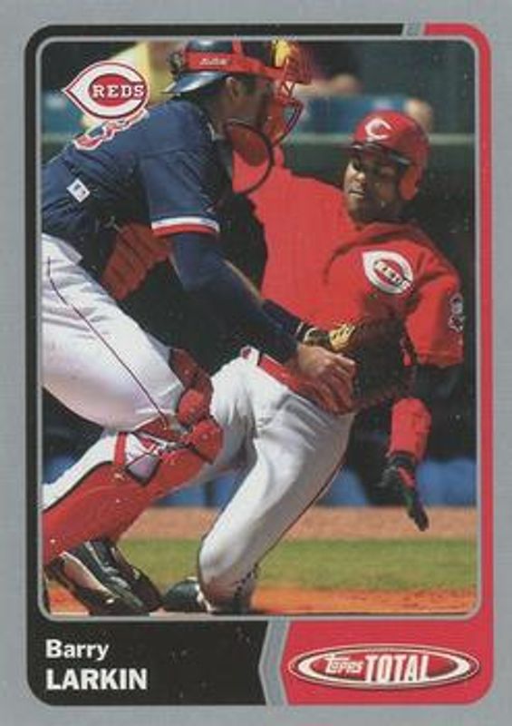 Barry Larkin 2003 Topps Total #617 Silver RAW