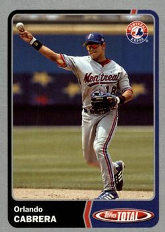 Orlando Cabrera 2003 Topps Total #850 Silver RAW