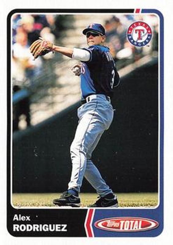 Alex Rodriguez 2003 Topps Total #TTC29 Team Checklist RAW