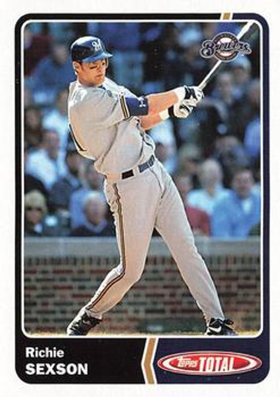 Richie Sexson 2003 Topps Total #TTC16 Team Checklist RAW