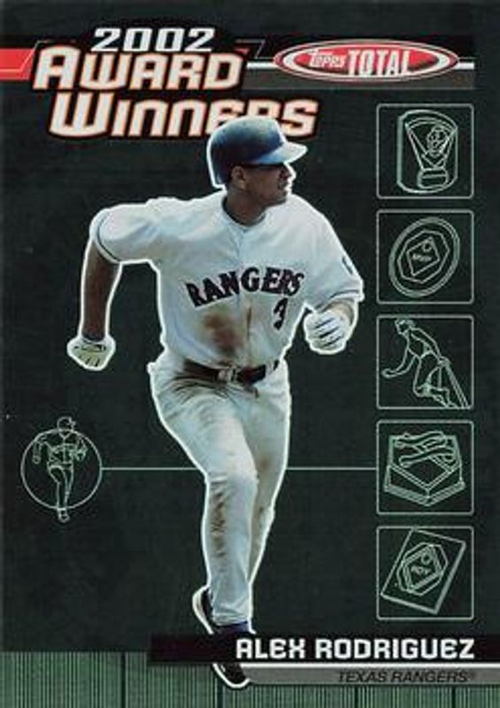 Alex Rodriguez 2003 Topps Total #AW27 Award Winners RAW