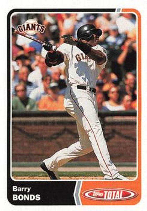 Barry Bonds 2003 Topps Total #847 Base RAW
