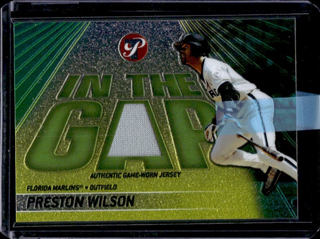 Preston Wilson 2002 Topps Pristine #IG-PW In the Gap /1000 RAW