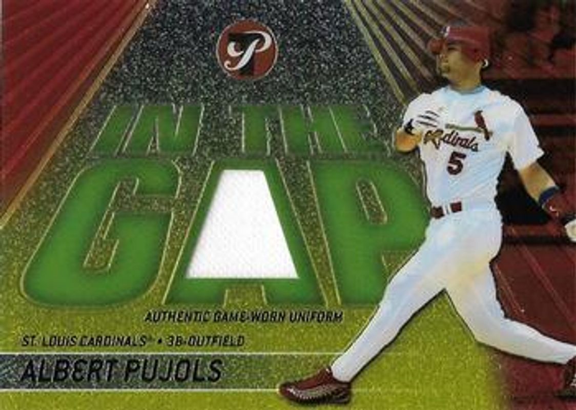 Albert Pujols 2002 Topps Pristine #IG-AP In the Gap /1000 RAW