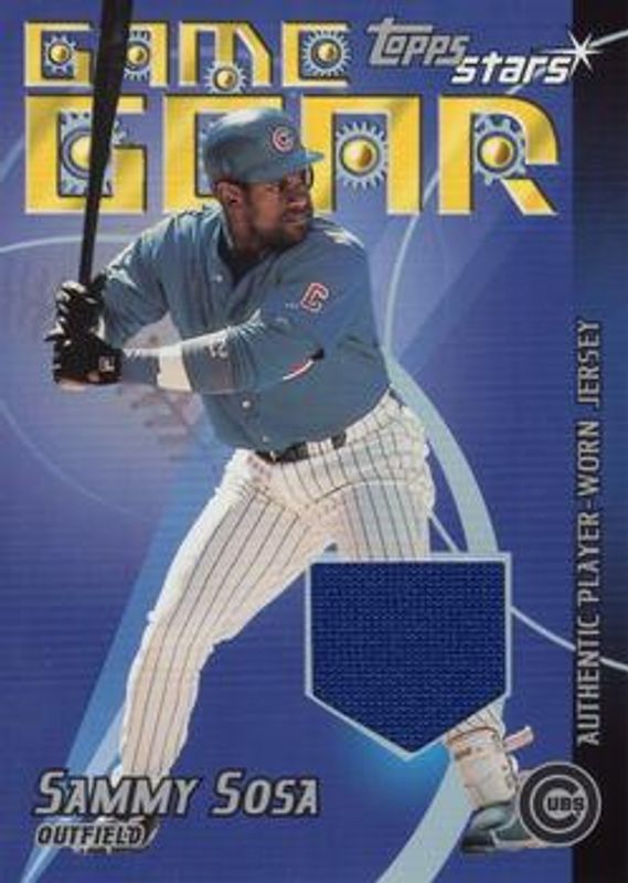 Sammy Sosa 2001 Topps Stars #TSR-SS Game Jerseys RAW