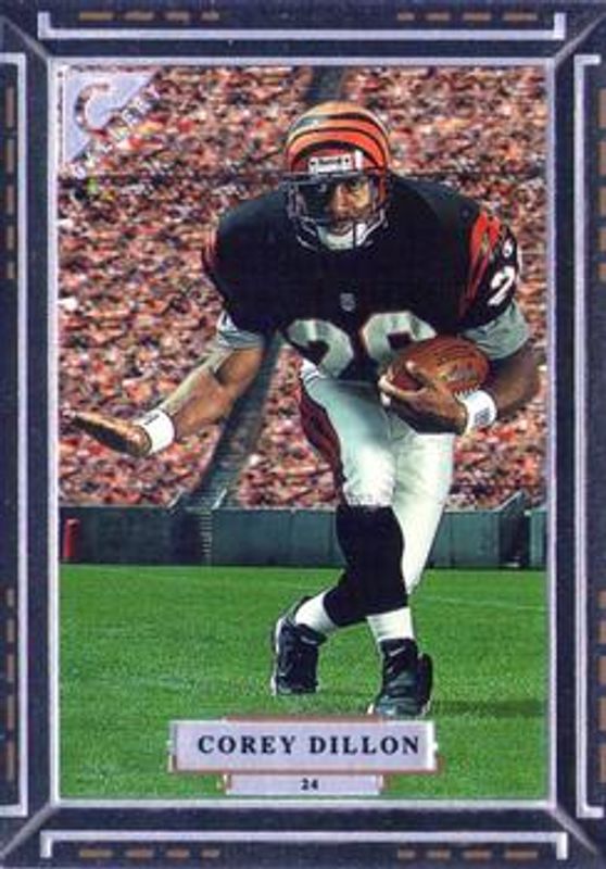 Corey Dillon 1997 Topps Gallery #24 Base Rookie RAW