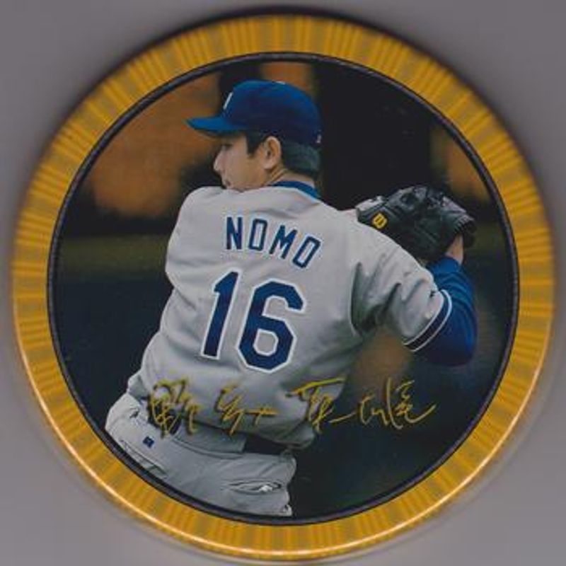 Hideo Nomo 1997 Topps Screenplays Tins RAW