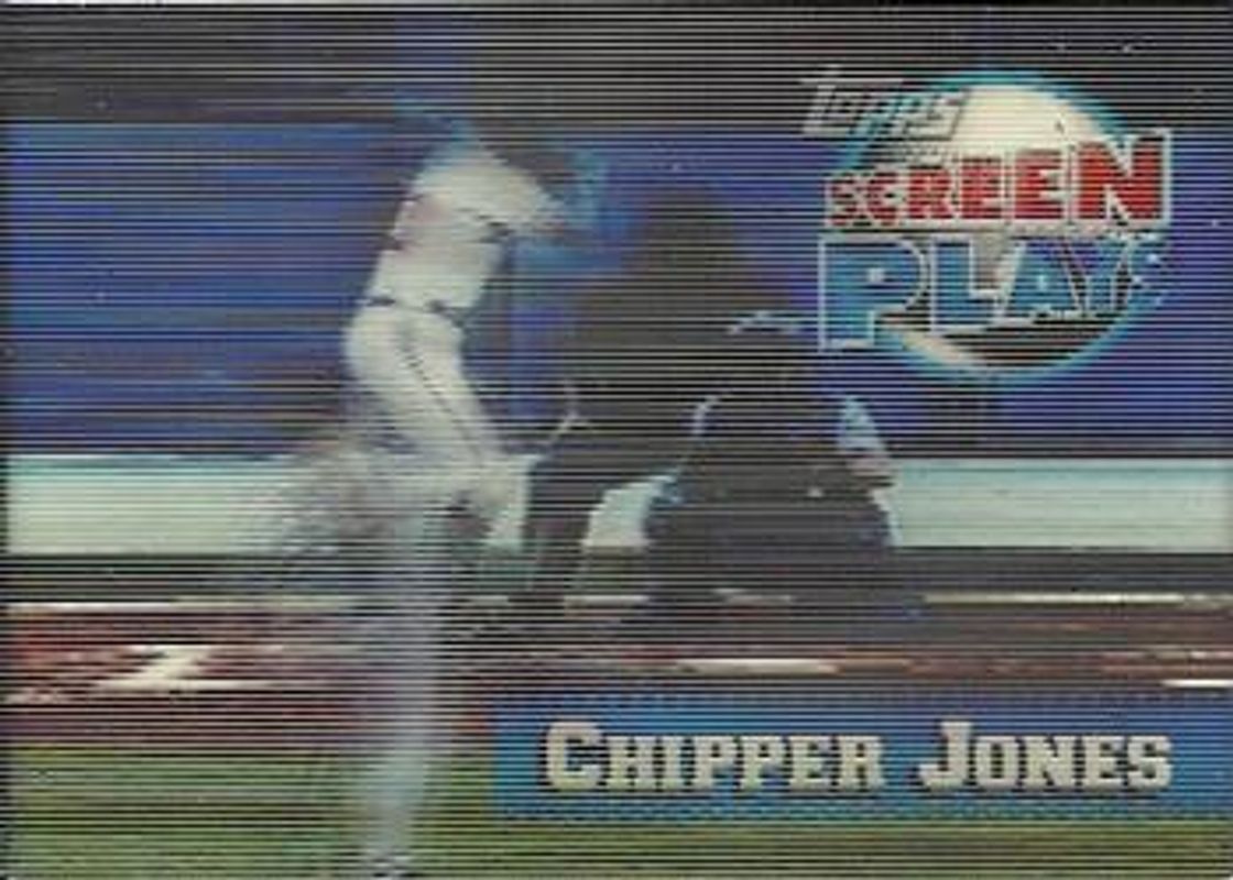 Chipper Jones 1997 Topps Screenplays Base RAW