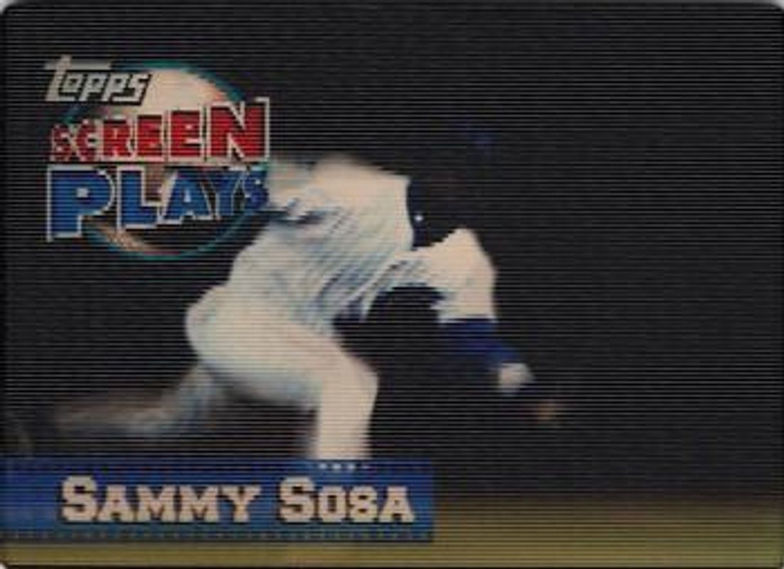 Sammy Sosa 1997 Topps Screenplays Base RAW