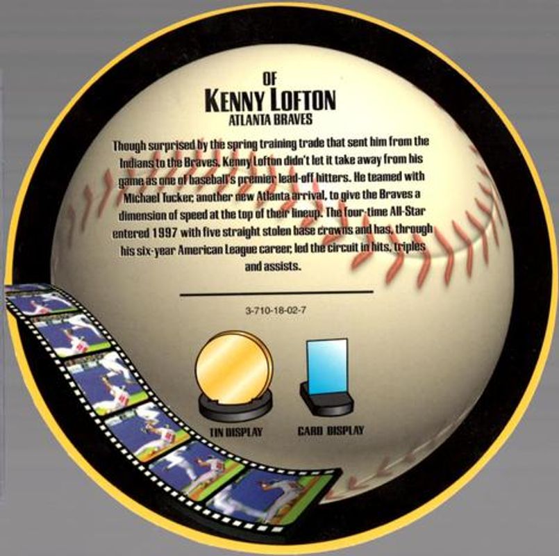 Kenny Lofton 1997 Topps Screenplays Discs RAW
