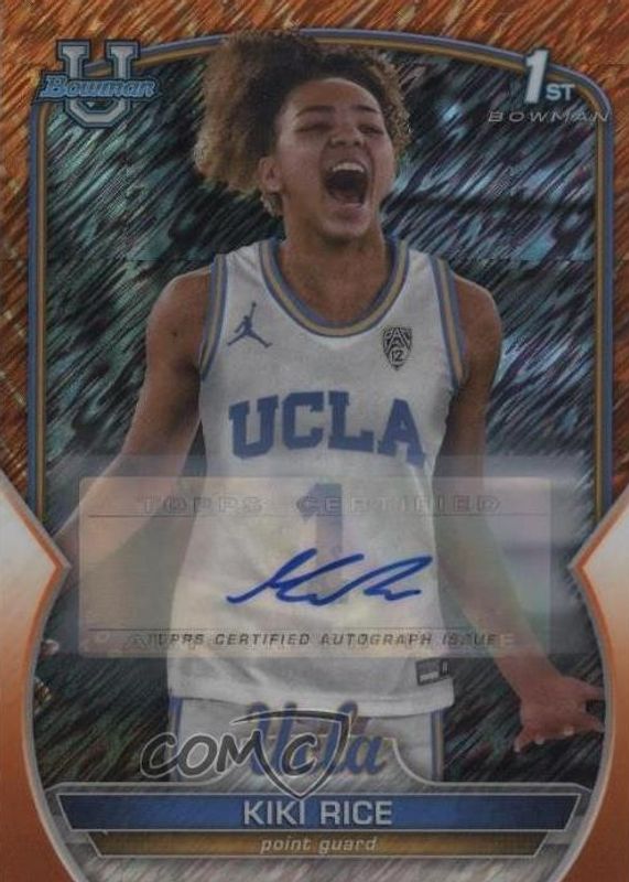 2022 Bowman Chrome University #24 Prospect Autographs - Orange Shimmer Refractor /25 (1st)