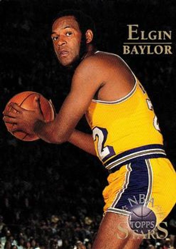 Elgin Baylor 1996 Topps Stars #6 Base RAW
