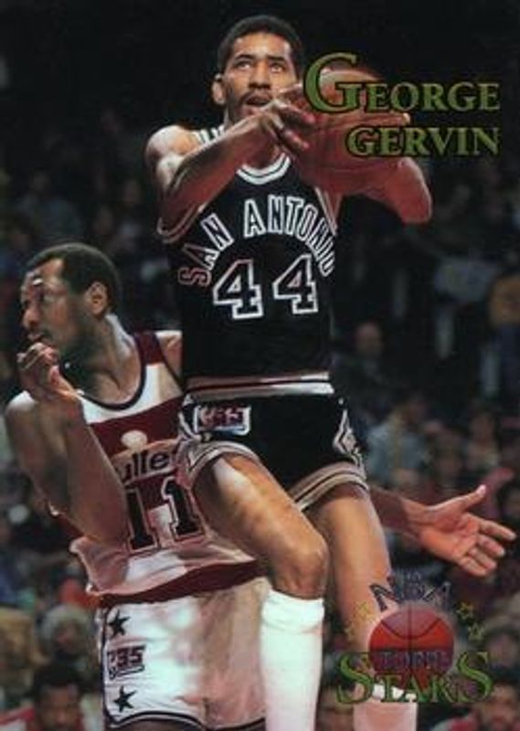 George Gervin 1996 Topps Stars #118 Finest RAW