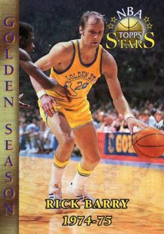 Rick Barry 1996 Topps Stars #55 Finest Refractor RAW