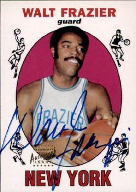 Walt Frazier 1996 Topps Stars #17 Reprint Autographs RAW