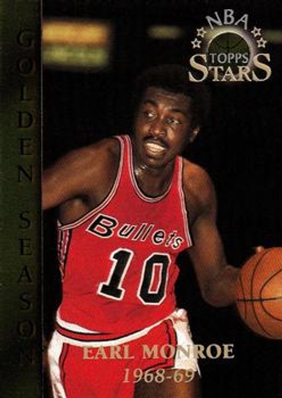 Earl Monroe 1996 Topps Stars #81 Base RAW