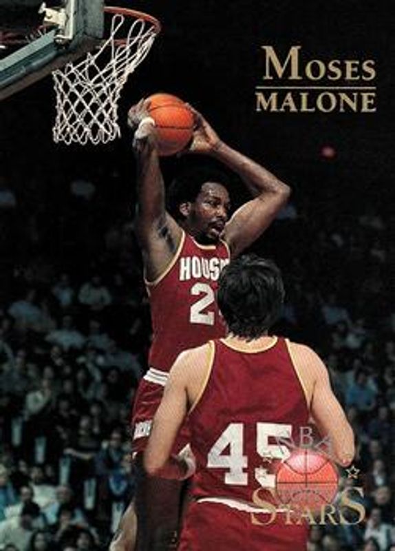 Moses Malone 1996 Topps Stars #127 Base RAW