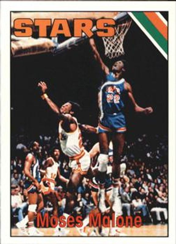 Moses Malone 1996 Topps Stars #27 Reprints - Members Only RAW