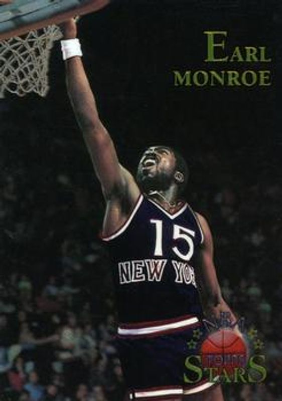 Earl Monroe 1996 Topps Stars #131 Finest RAW