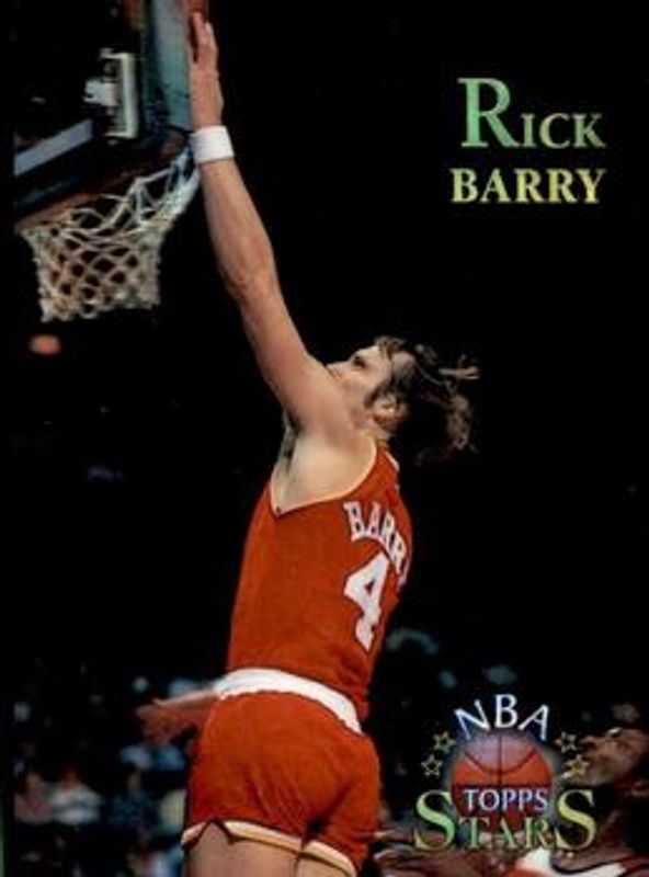 Rick Barry 1996 Topps Stars #105 Finest Atomic Refractor RAW