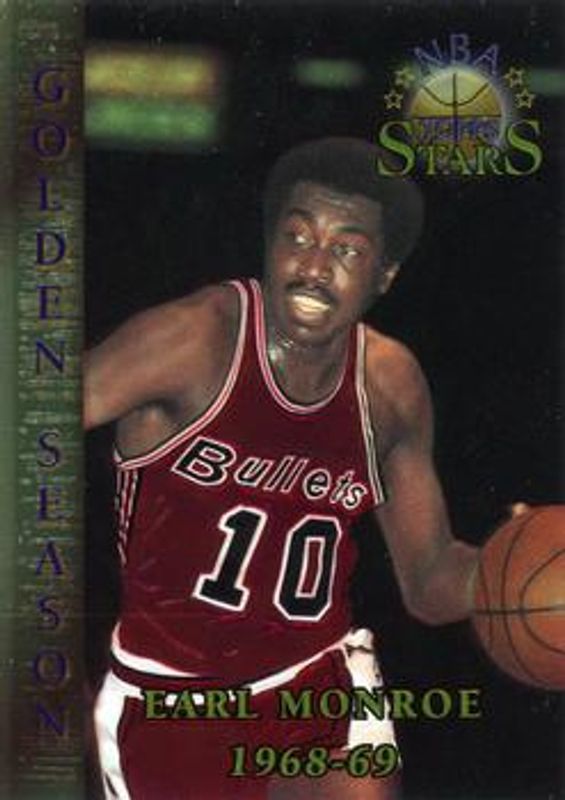 Earl Monroe 1996 Topps Stars #81 Finest RAW