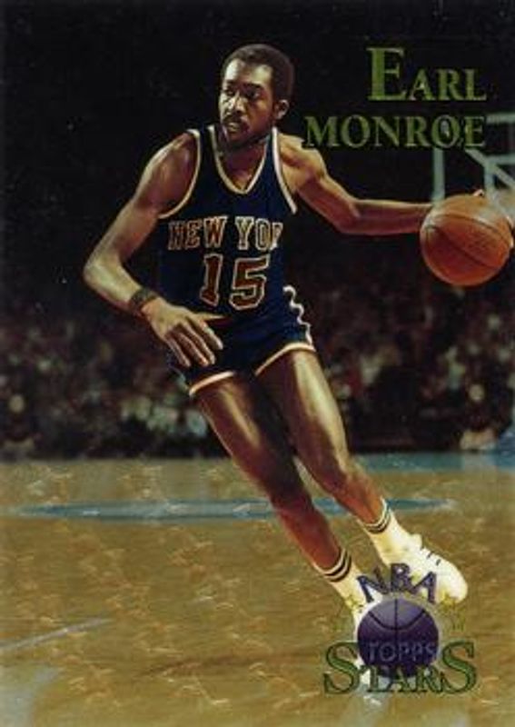 Earl Monroe 1996 Topps Stars #31 Finest RAW