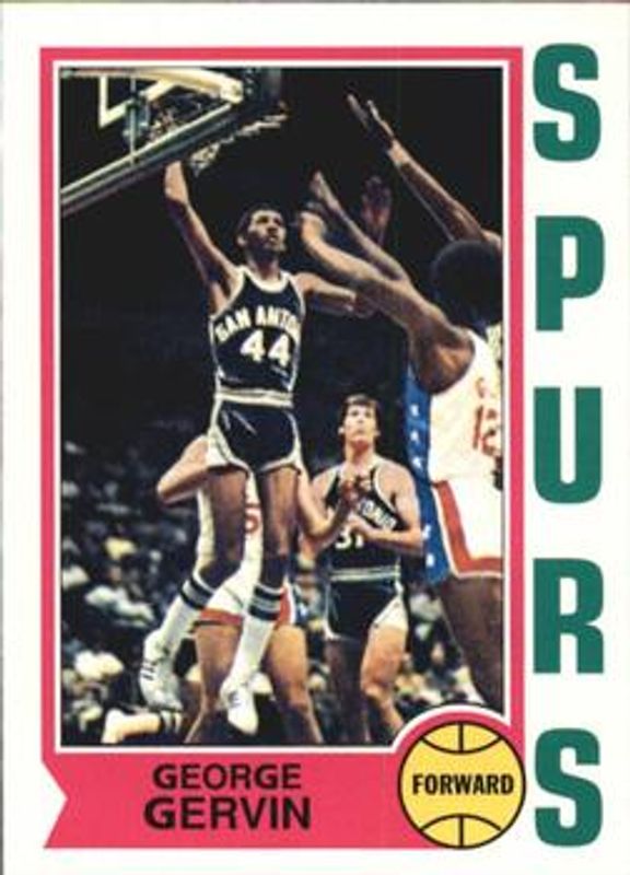 George Gervin 1996 Topps Stars #18 Reprints - Members Only RAW